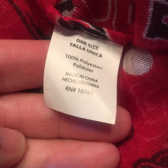 Arkansas Razorbacks ♾ scarf NWT - Picture 3 of 4